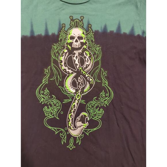Harry Potter Wizarding World World Dark Mark Black And Green T-shirt Small - Picture 2 of 5